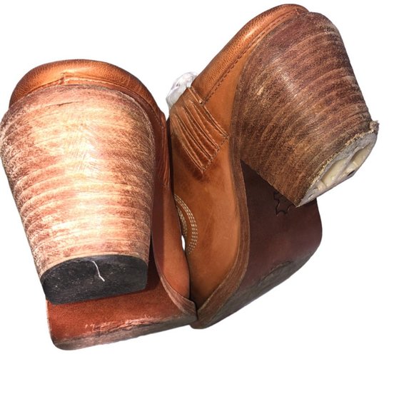 Lucchese Spirit Brown Western Cowboy bottie boots 6M - Picture 7 of 9